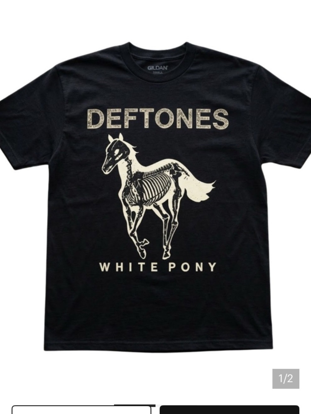 Black Deftones White Pony Graphic Tee